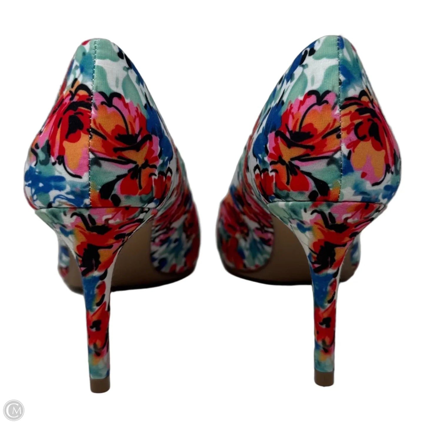 Shoes Heels Stiletto By Kelly And Katie In Floral Print, Size: 7.5