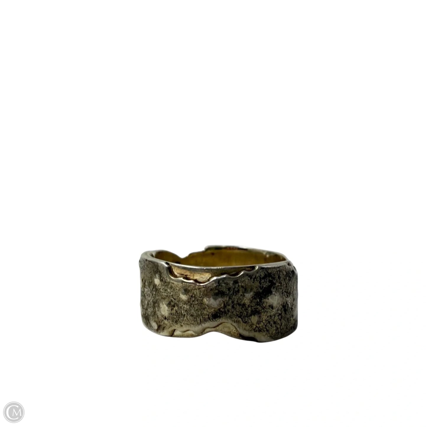 Silver Tone Band Ring, Size: 8
