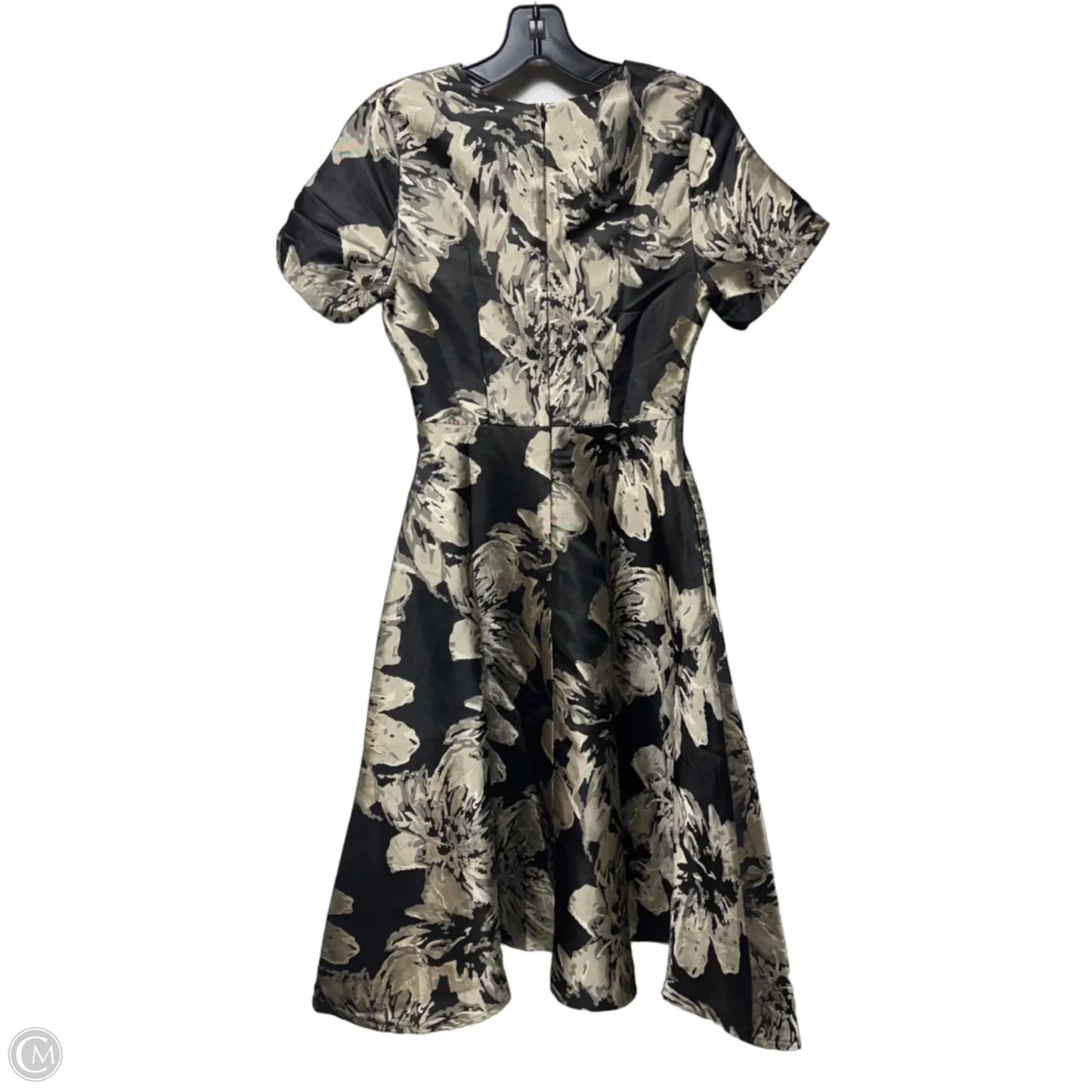 Dress Casual Midi By Coco Pallet In Black & Cream, Size: S
