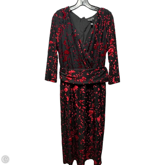 Dress Party Midi By Long Tall Sally In Black & Red, Size: 10