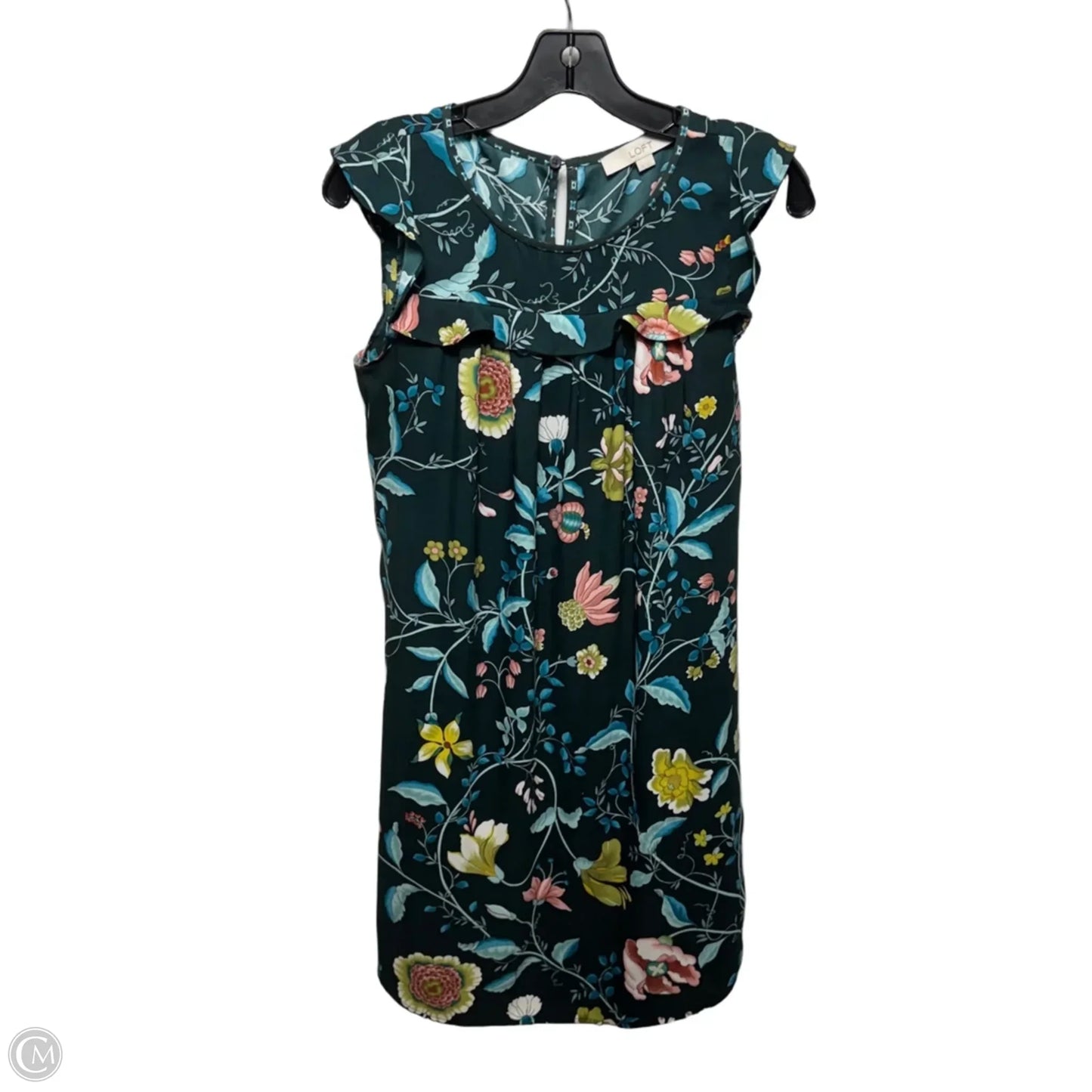 Dress Casual Short By Loft In Floral Print, Size: Xs