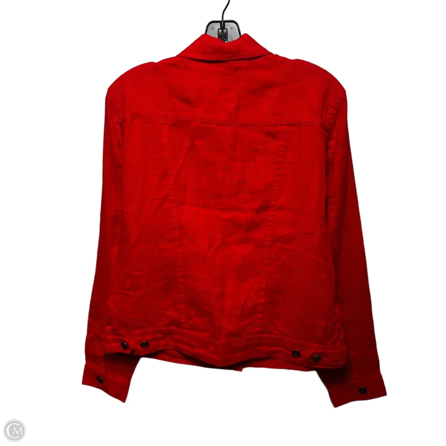 Linen Jacket Other By Jones And Co In Orange, Size: L