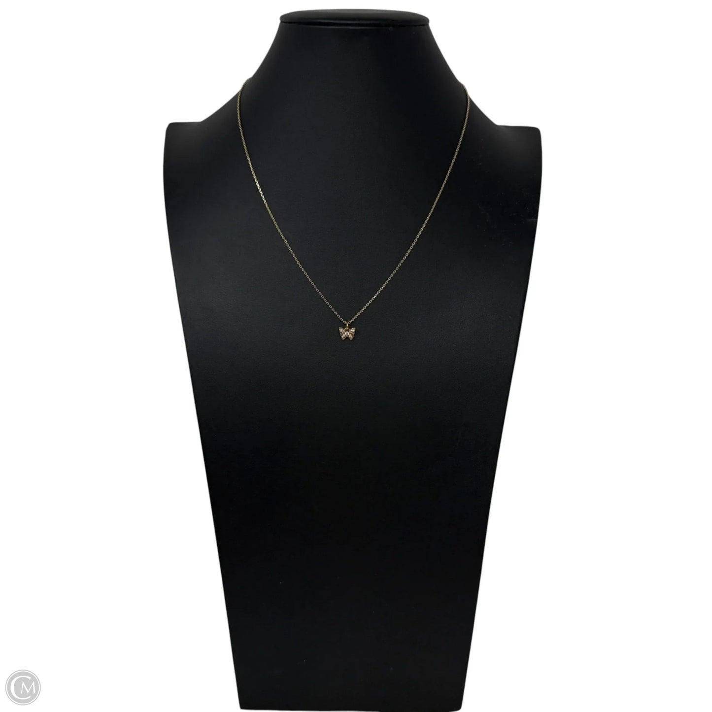 Crystal Butterfly Pendant Necklace Designer By Kate Spade