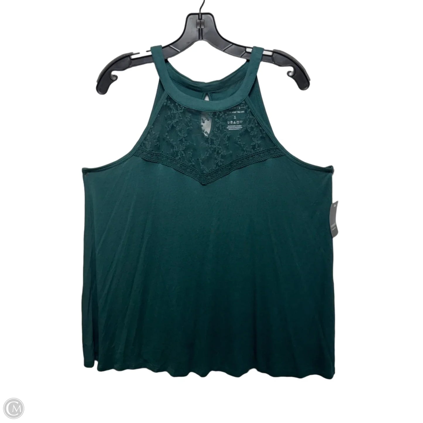 Super Soft Knit Top Sleeveless By Torrid In Green, Size: 1x