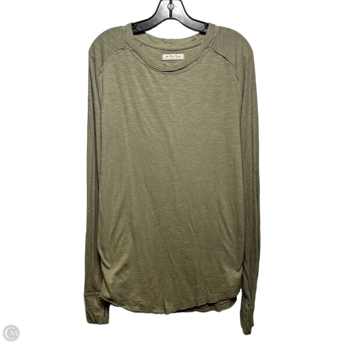 Top Long Sleeve By We The Free In Green, Size: Xs