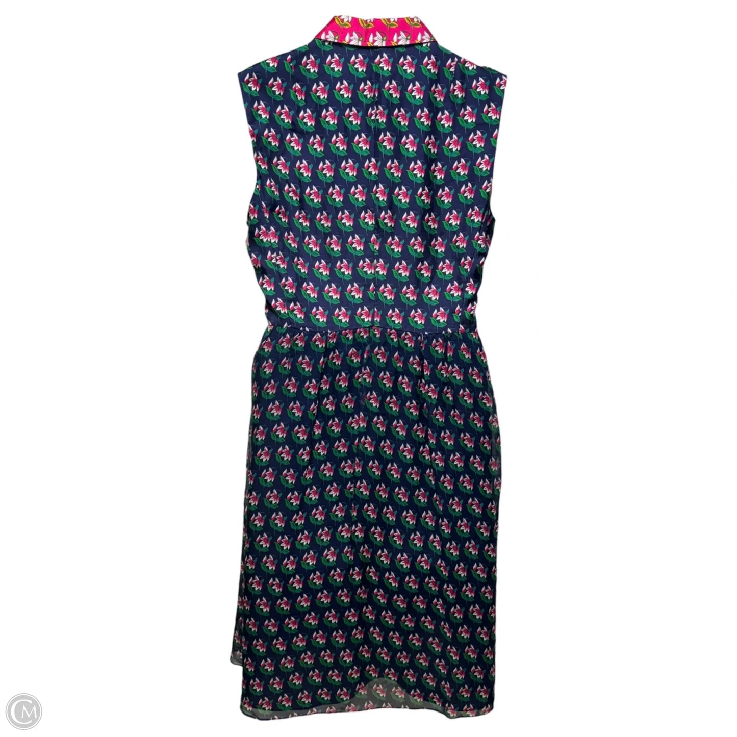 Nieves Silk Pleated Midi Shirt-Dress Designer By Diane Von Furstenberg In Floral Print, Size: M