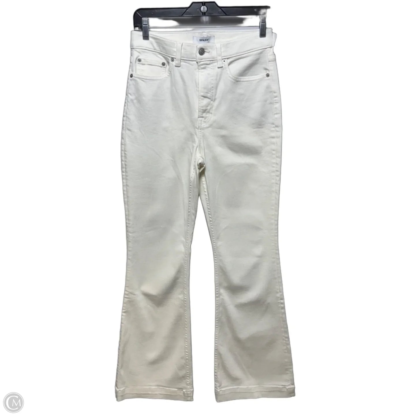 Jeans Flared By Spanx In White, Size: 8