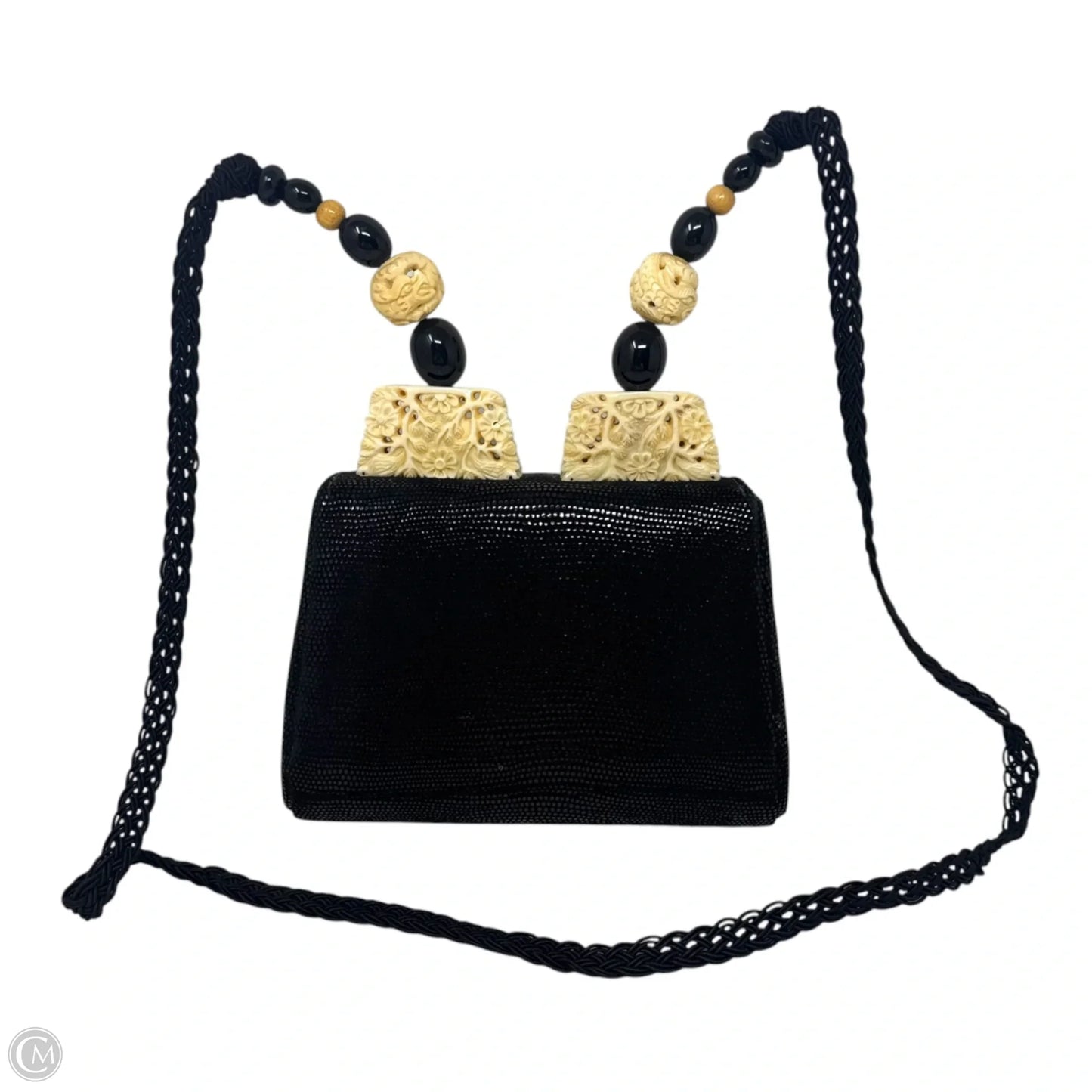 Vintage Carved Bead Handbag By Rafael Sanchez, Size: Small