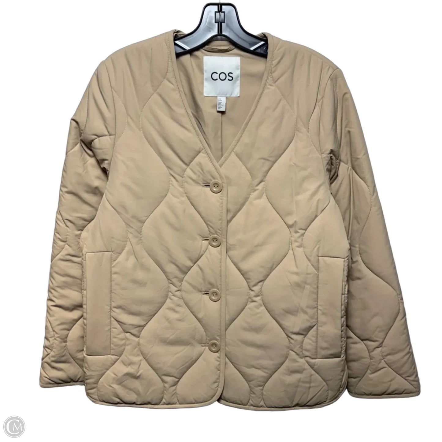 Jacket Puffer & Quilted By Cos In Tan, Size: Xs