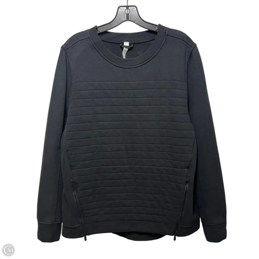 Athletic Sweatshirt By Lululemon In Black, Size: 12