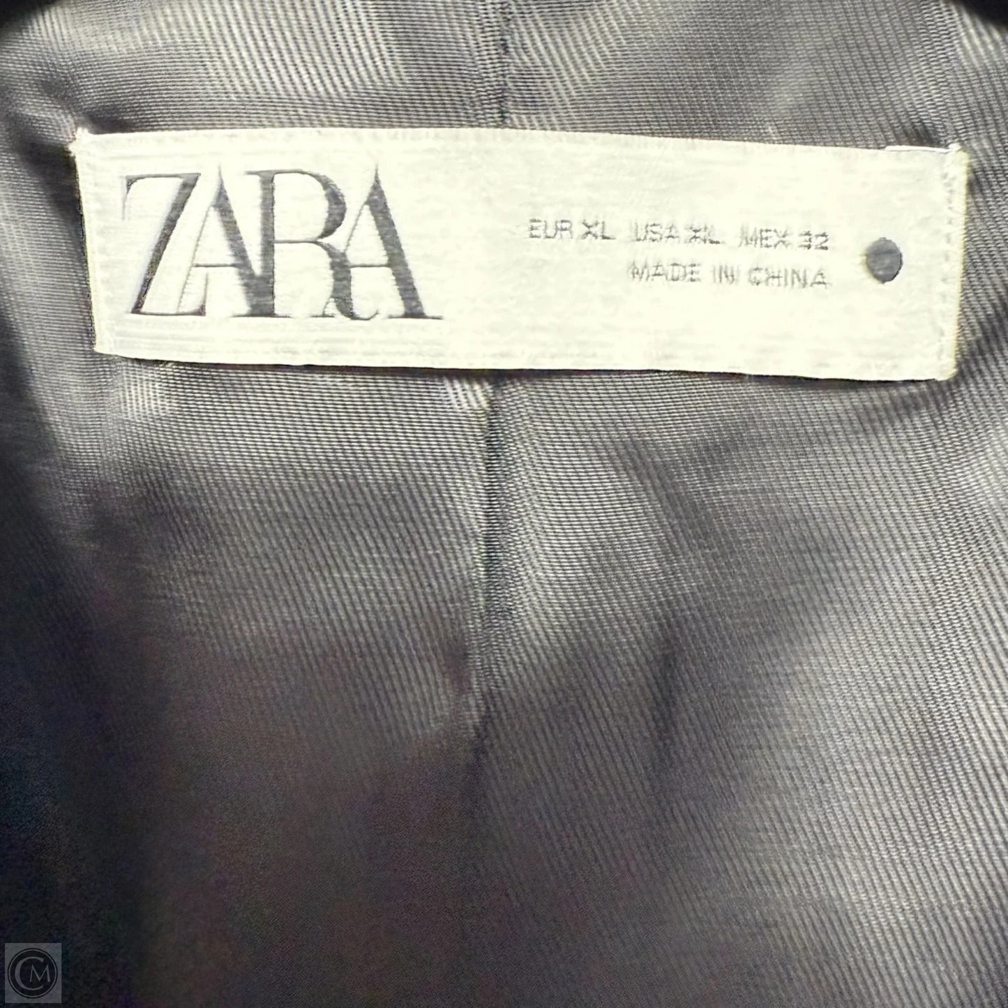 Faux Leather Blazer By Zara In Black, Size: Xl