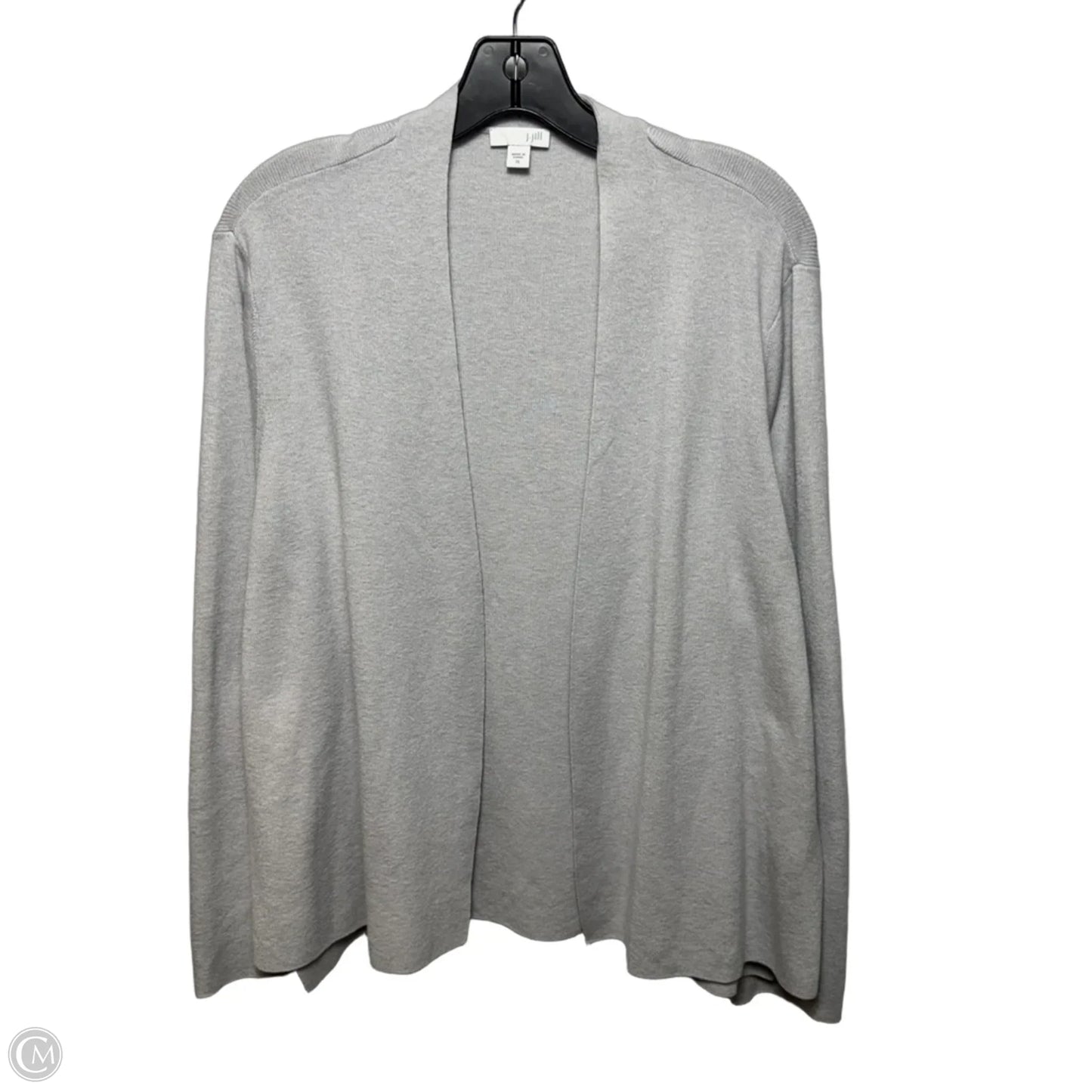 Sweater Cardigan By J. Jill In Silver, Size: Xl