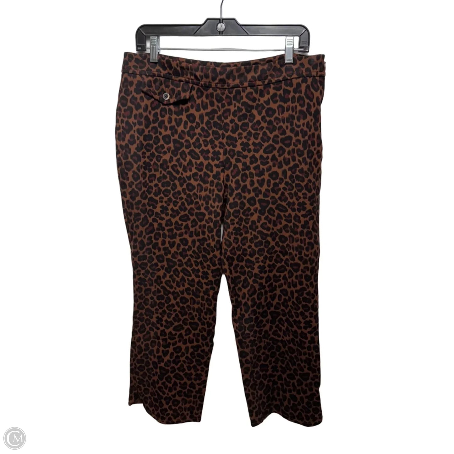 Pants Cropped By Maeve In Animal Print, Size: 16