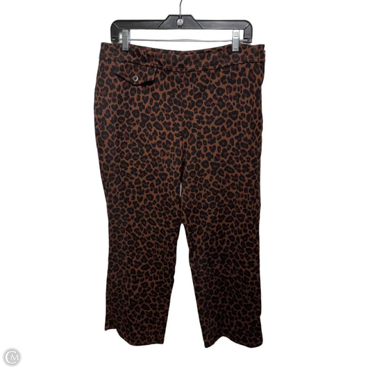 Pants Cropped By Maeve In Animal Print, Size: 16