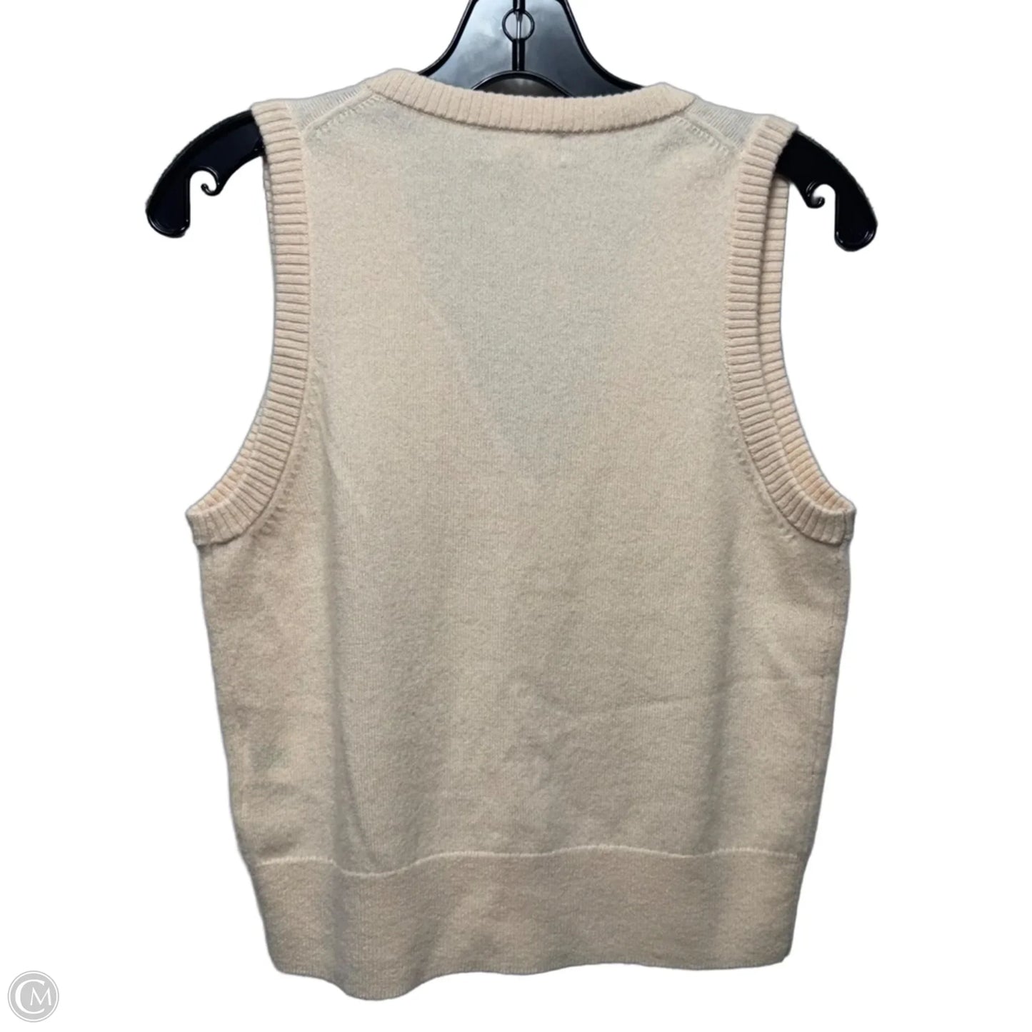 Cashmere Vest Sweater By J. Crew In Cream, Size: S