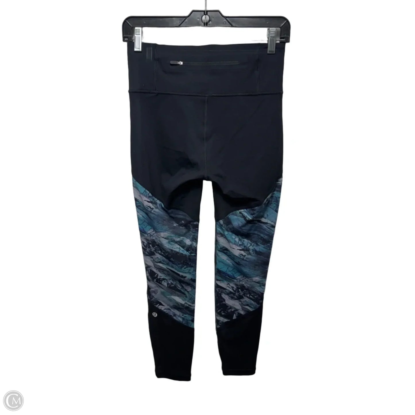 Athletic Leggings By Lululemon In Black & Blue, Size: 6