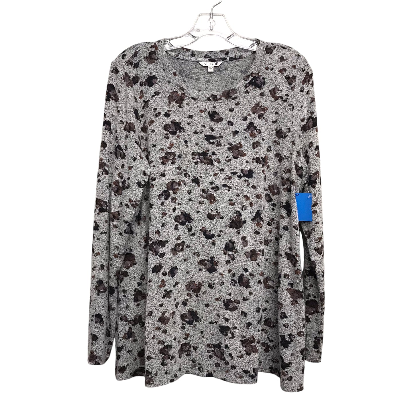 Top Ls By Nic + Zoe In Animal Print, Size:L