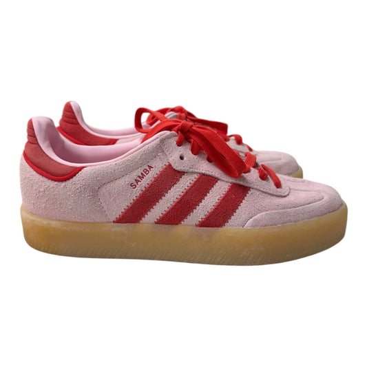 Shoes Athletic By Adidas In Pink & Red, Size:6.5