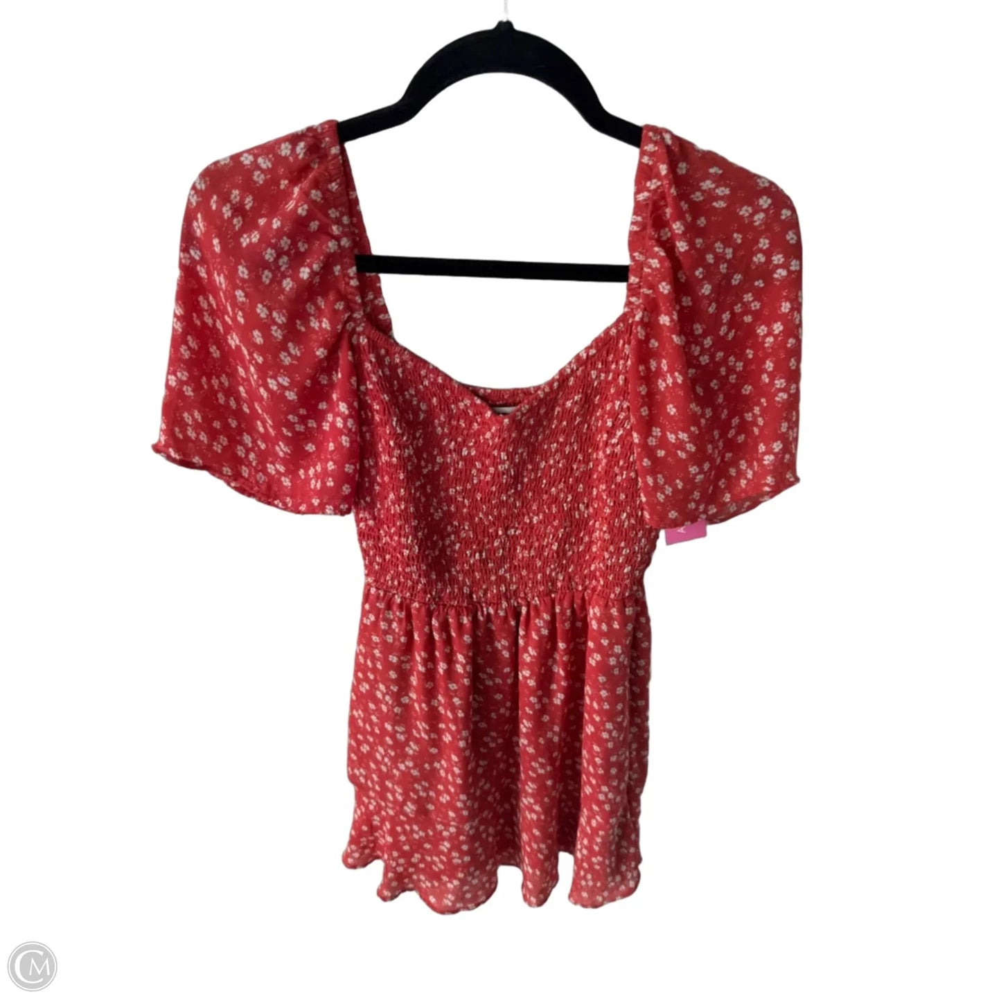Dress Casual Short By Abercrombie And Fitch In Red & White, Size: S