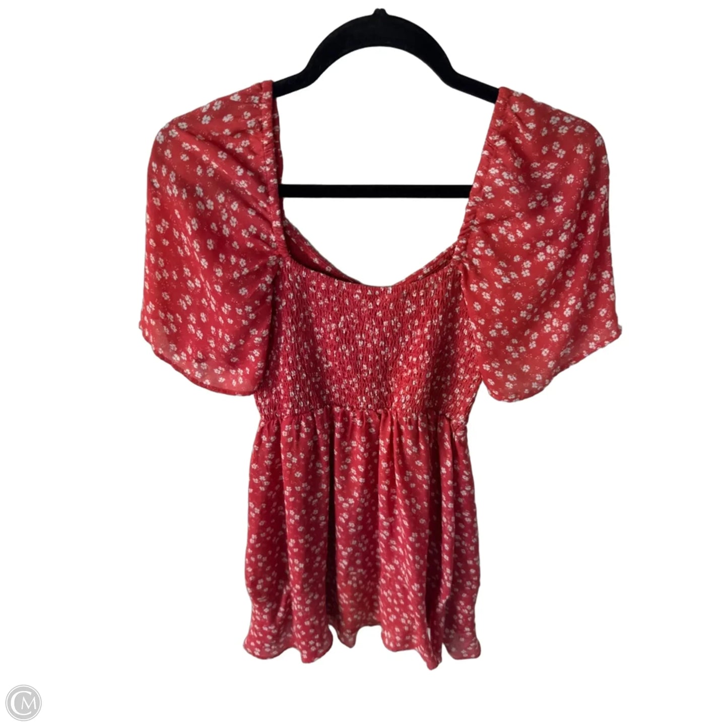 Dress Casual Short By Abercrombie And Fitch In Red & White, Size: S