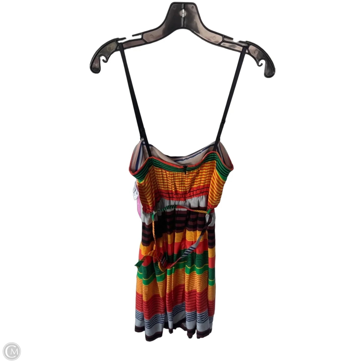 Dress Casual Midi By Cmb In Orange & Yellow, Size: Xs