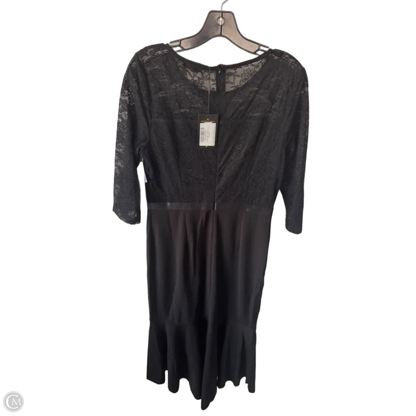 Dress Party Long By Clothes Mentor In Black, Size: L