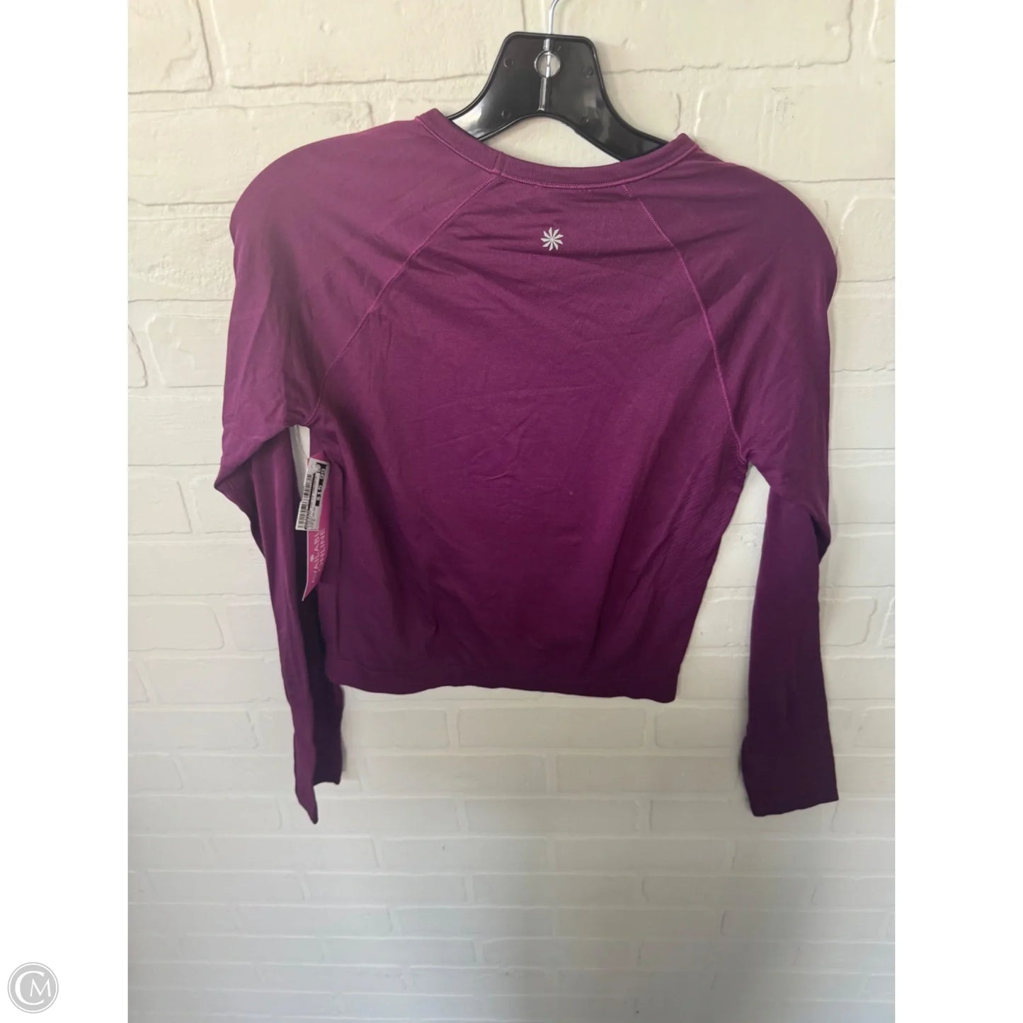 Athletic Top Long Sleeve Crewneck By Athleta In Purple, Size: S