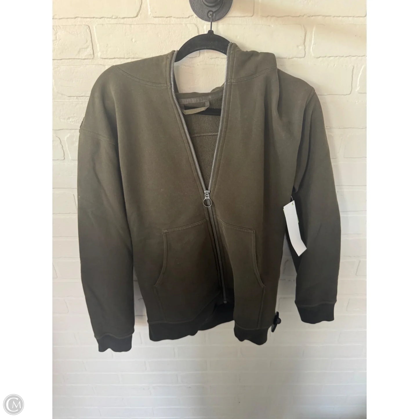 Athletic Sweatshirt Hoodie By Lululemon In Green, Size: S
