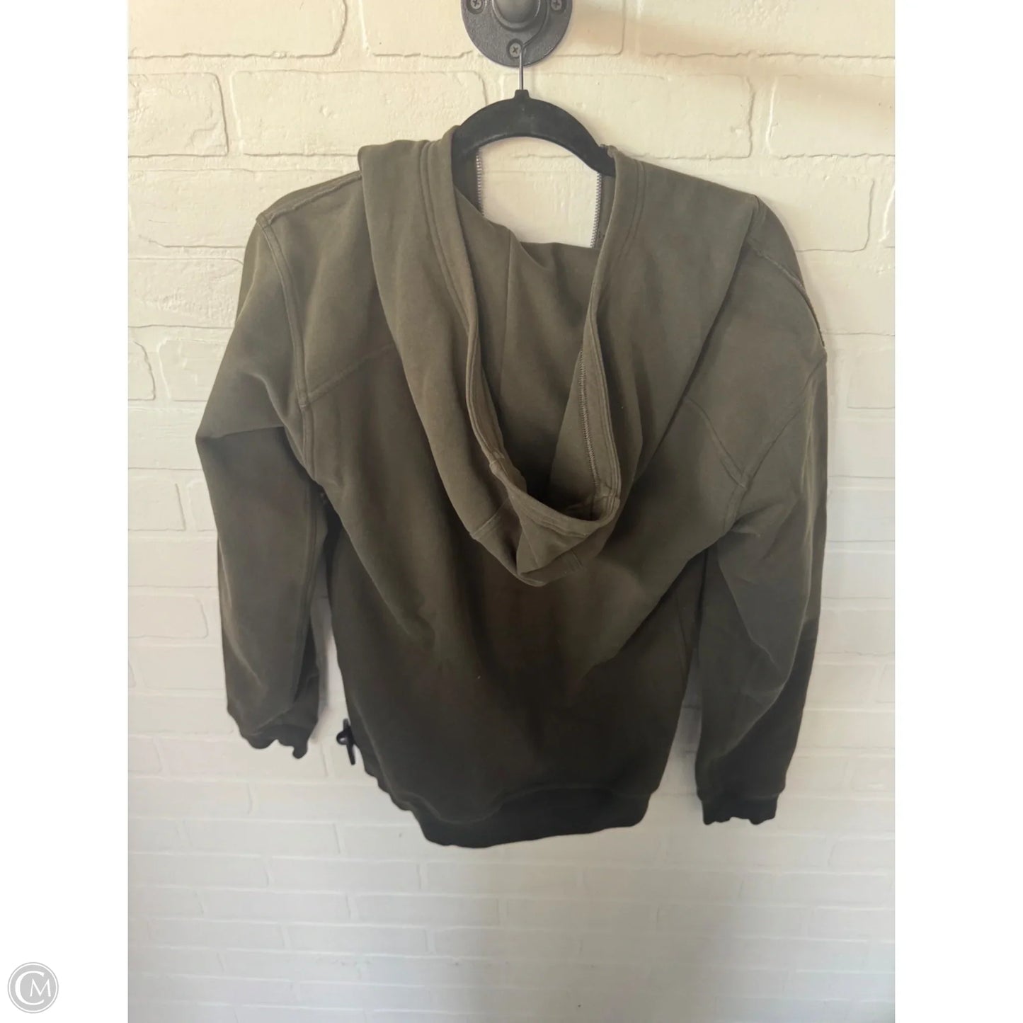 Athletic Sweatshirt Hoodie By Lululemon In Green, Size: S