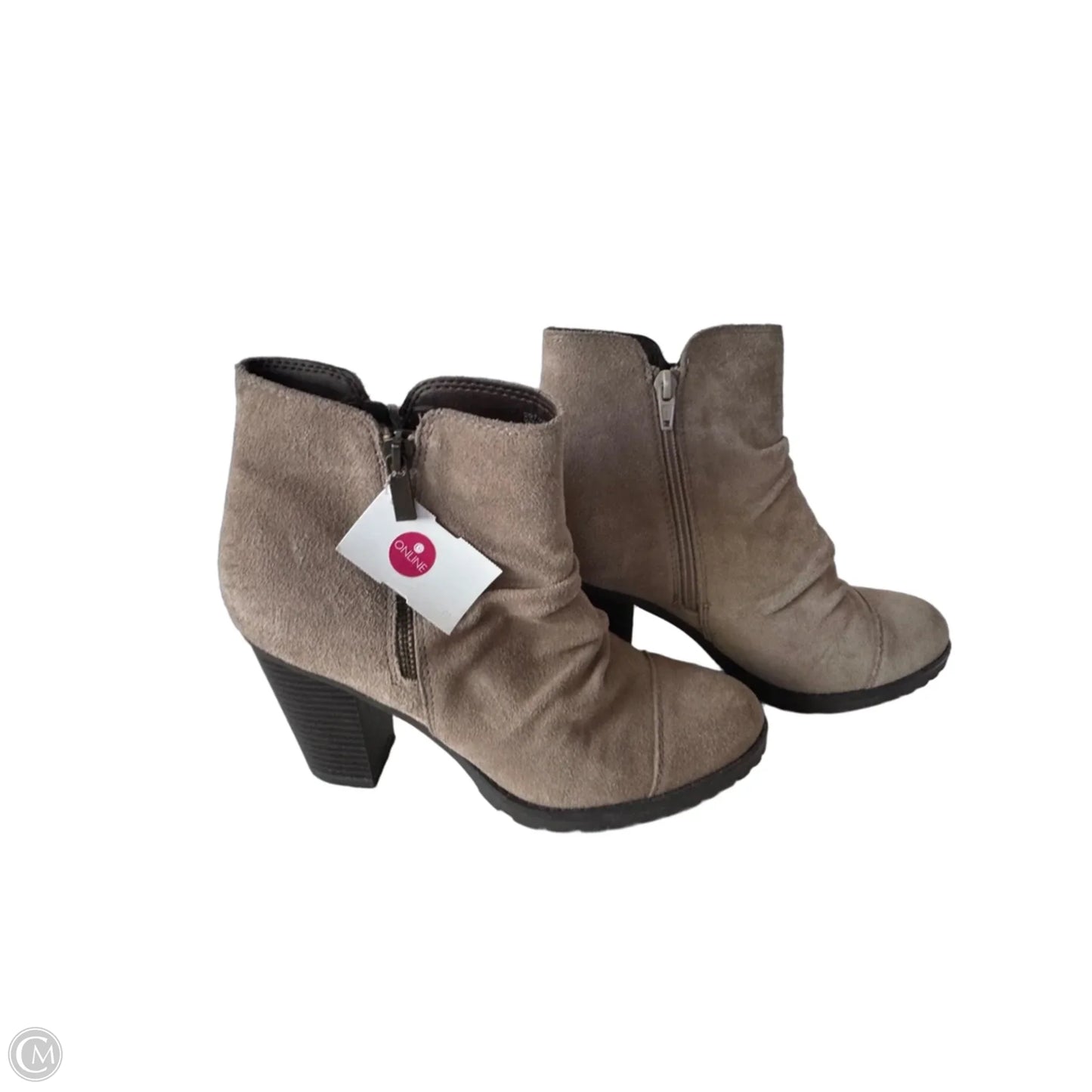 Boots Ankle Heels By White Mountain In Tan, Size: 8.5