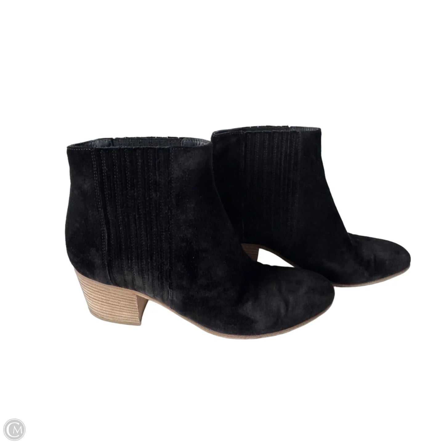 Boots Ankle Heels By Vince In Black, Size: 8