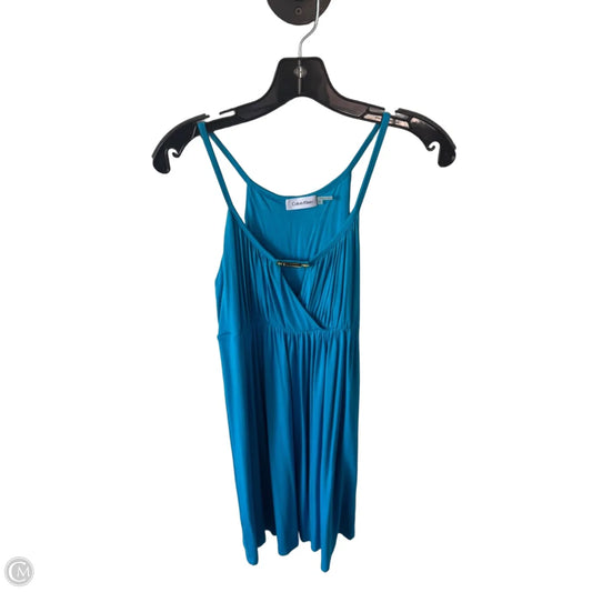 Dress Casual Short By Calvin Klein In Blue, Size: Xs