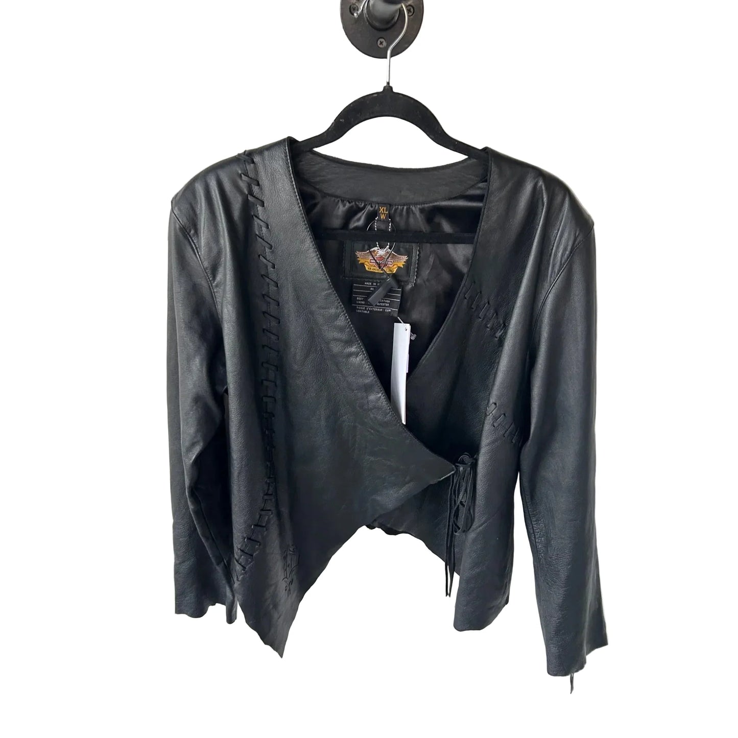 Jacket Leather By Harley Davidson In Black, Size: Xl