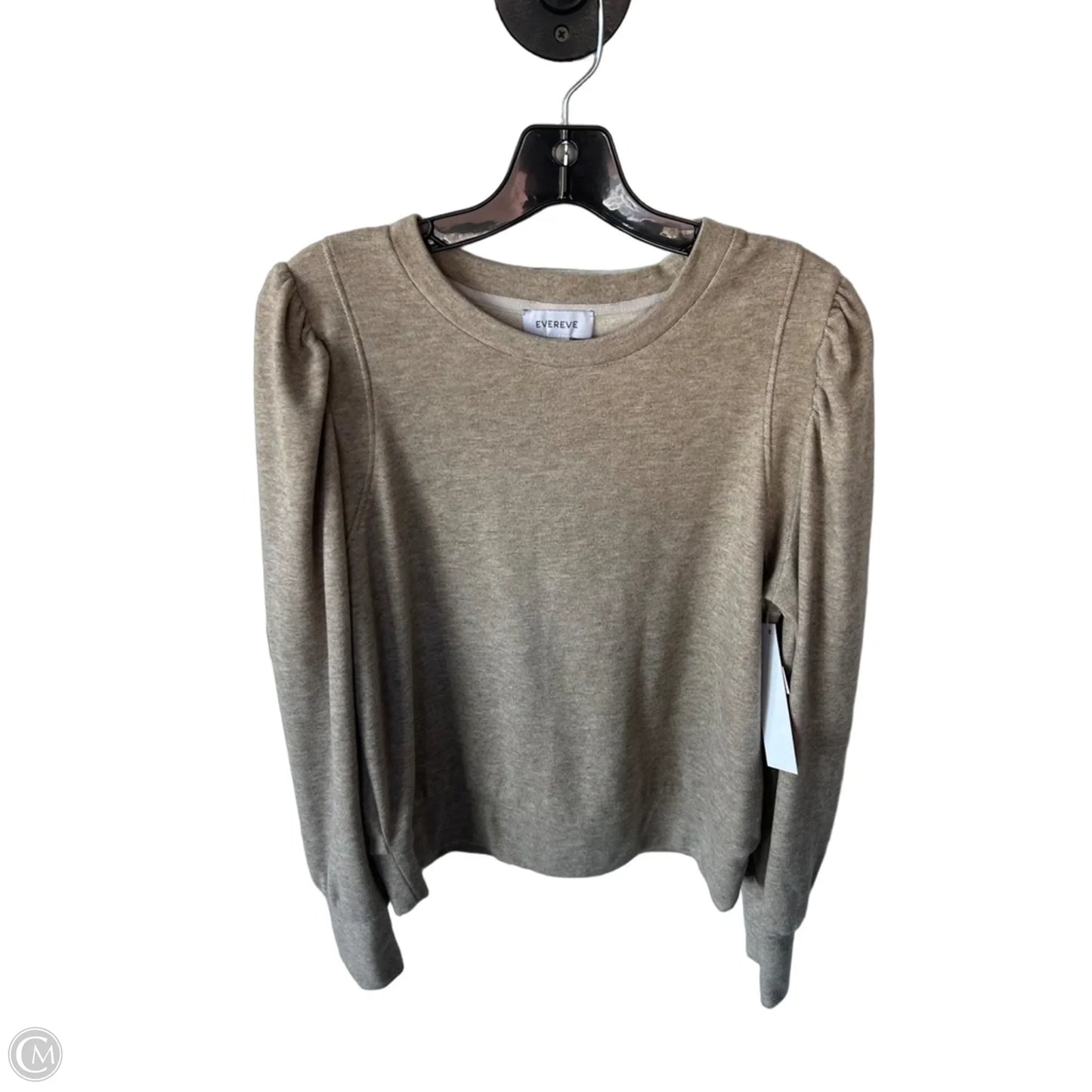 Sweatshirt Crewneck By Evereve In Tan, Size: M