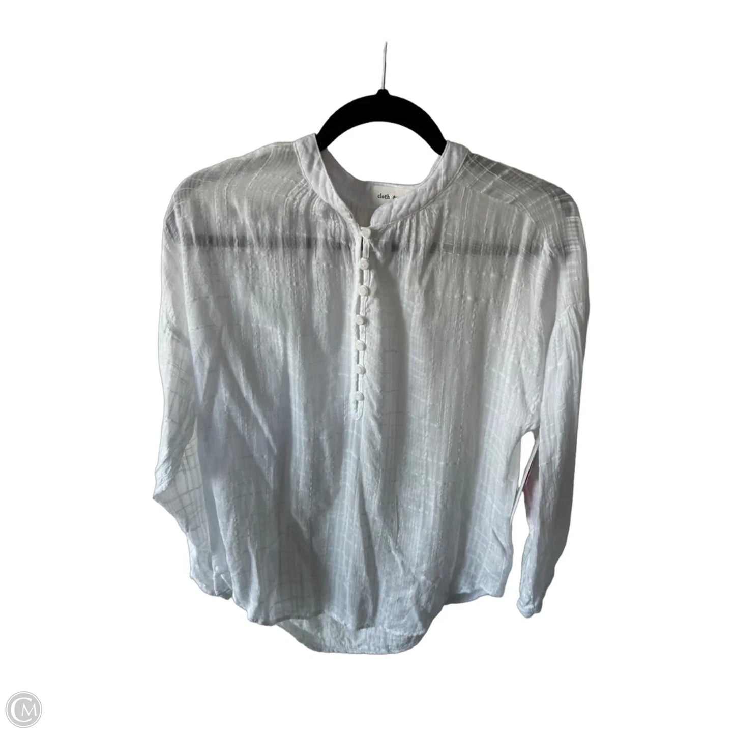 Top Long Sleeve By Cloth & Stone In White, Size: Xs
