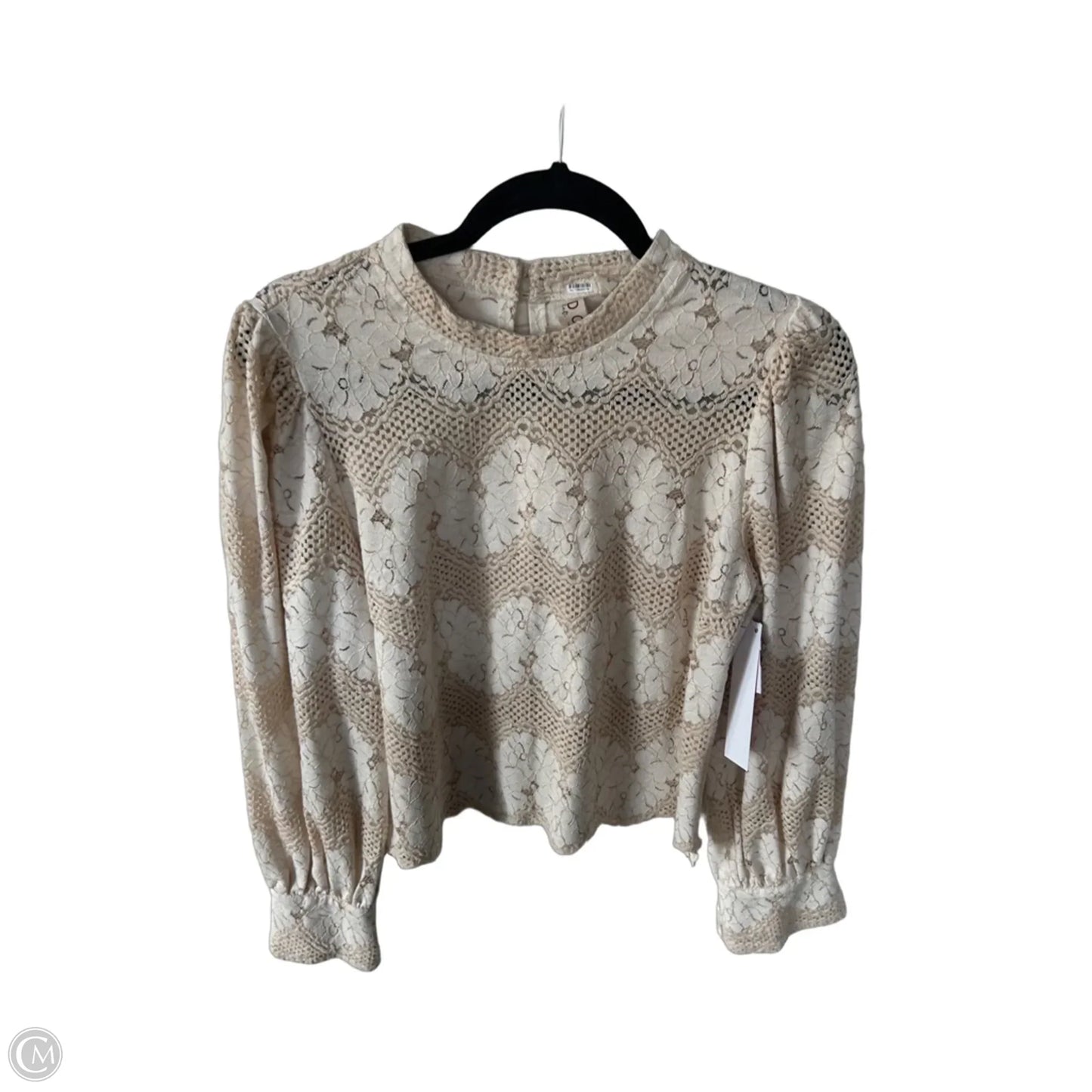 Top Long Sleeve By Dolan Left Coast In Tan, Size: M