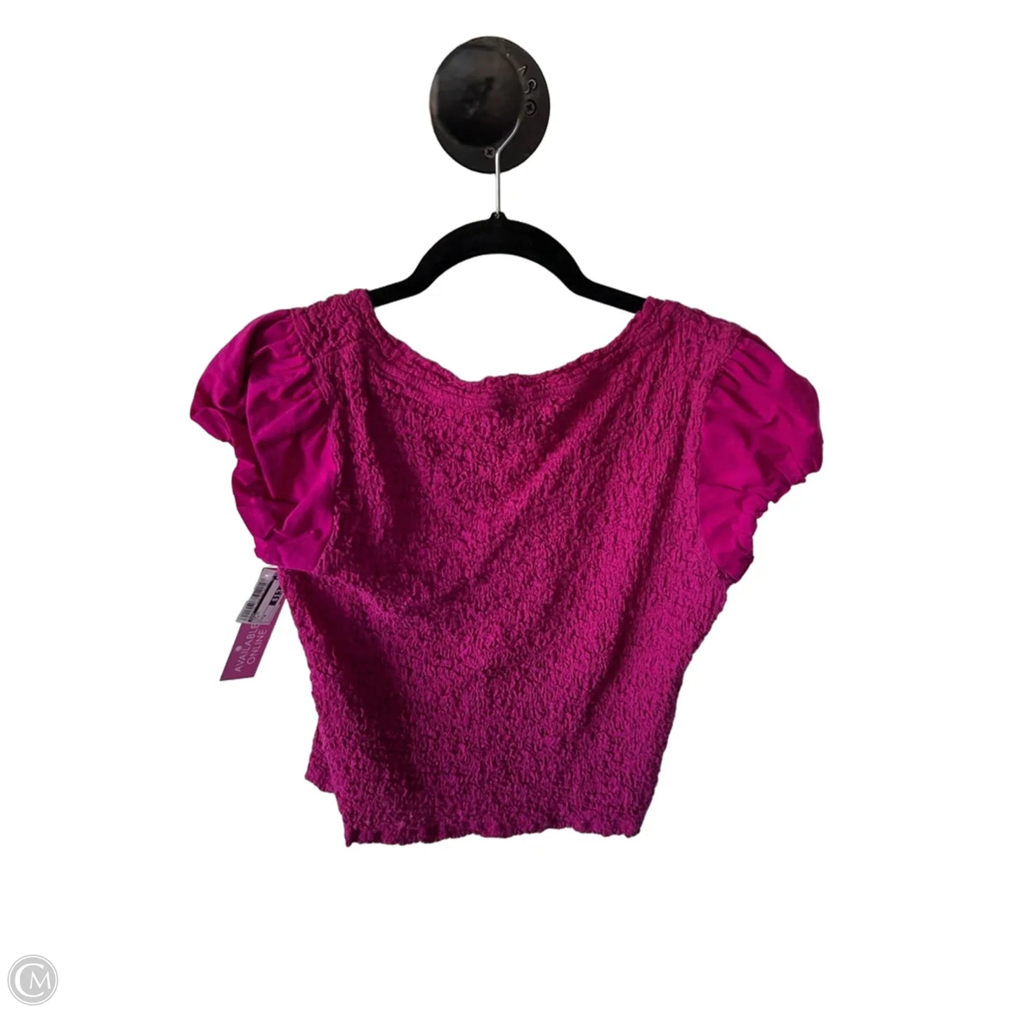 Top Short Sleeve By Dkny In Pink, Size: M