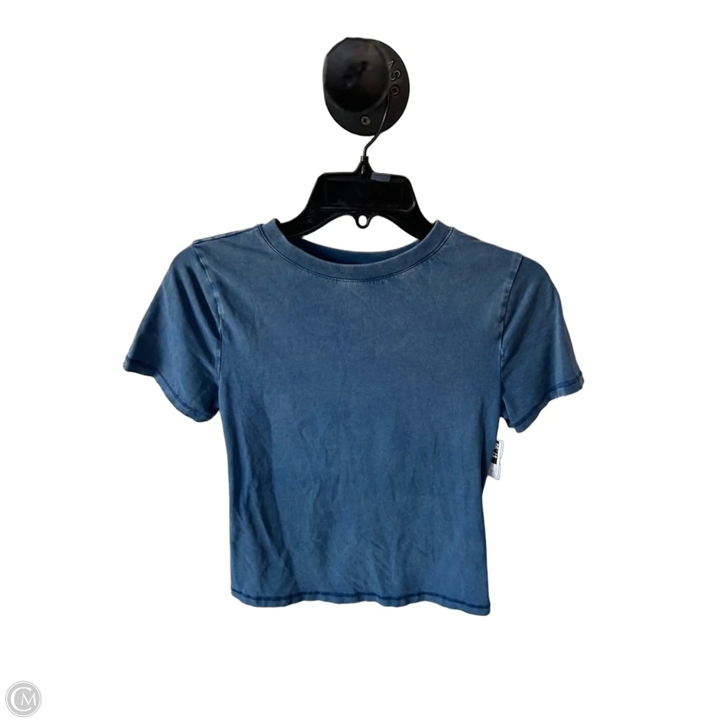 Top Short Sleeve By Scoop In Blue, Size: M