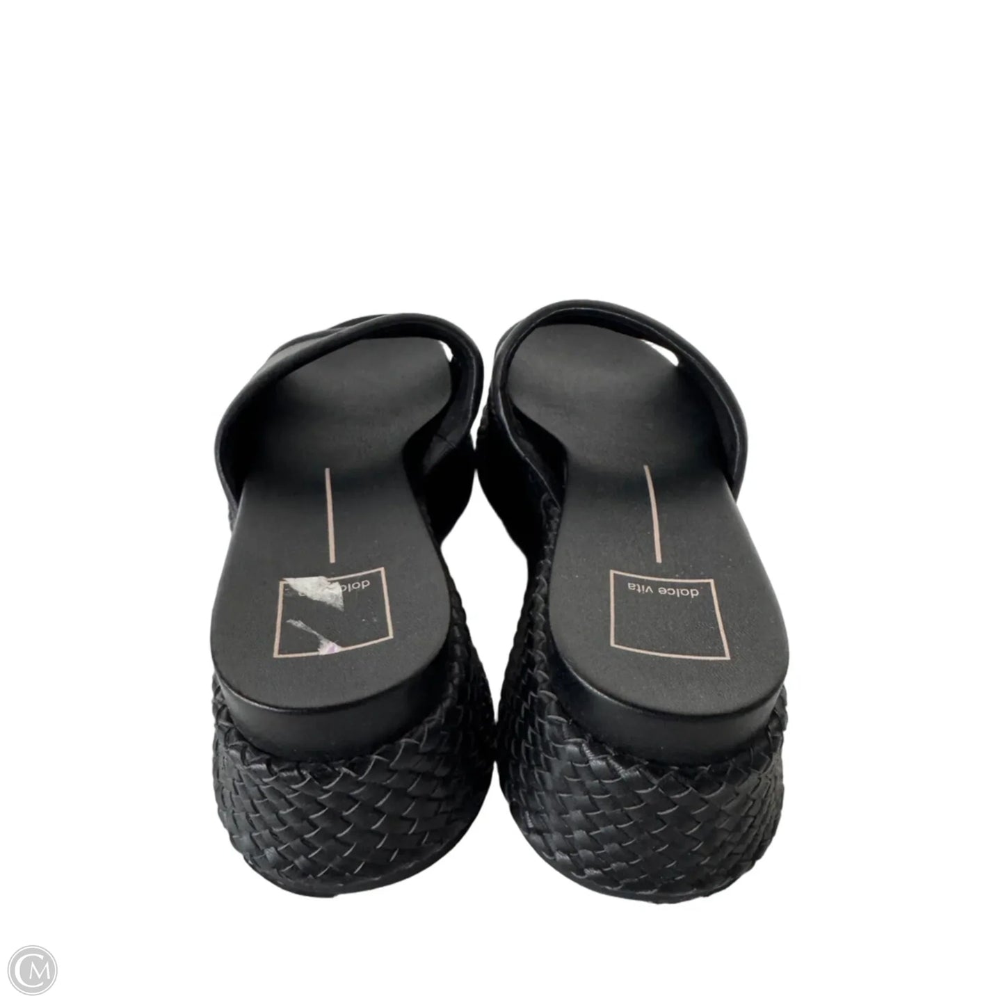 Sandals Heels Wedge By Dolce Vita In Black, Size: 8