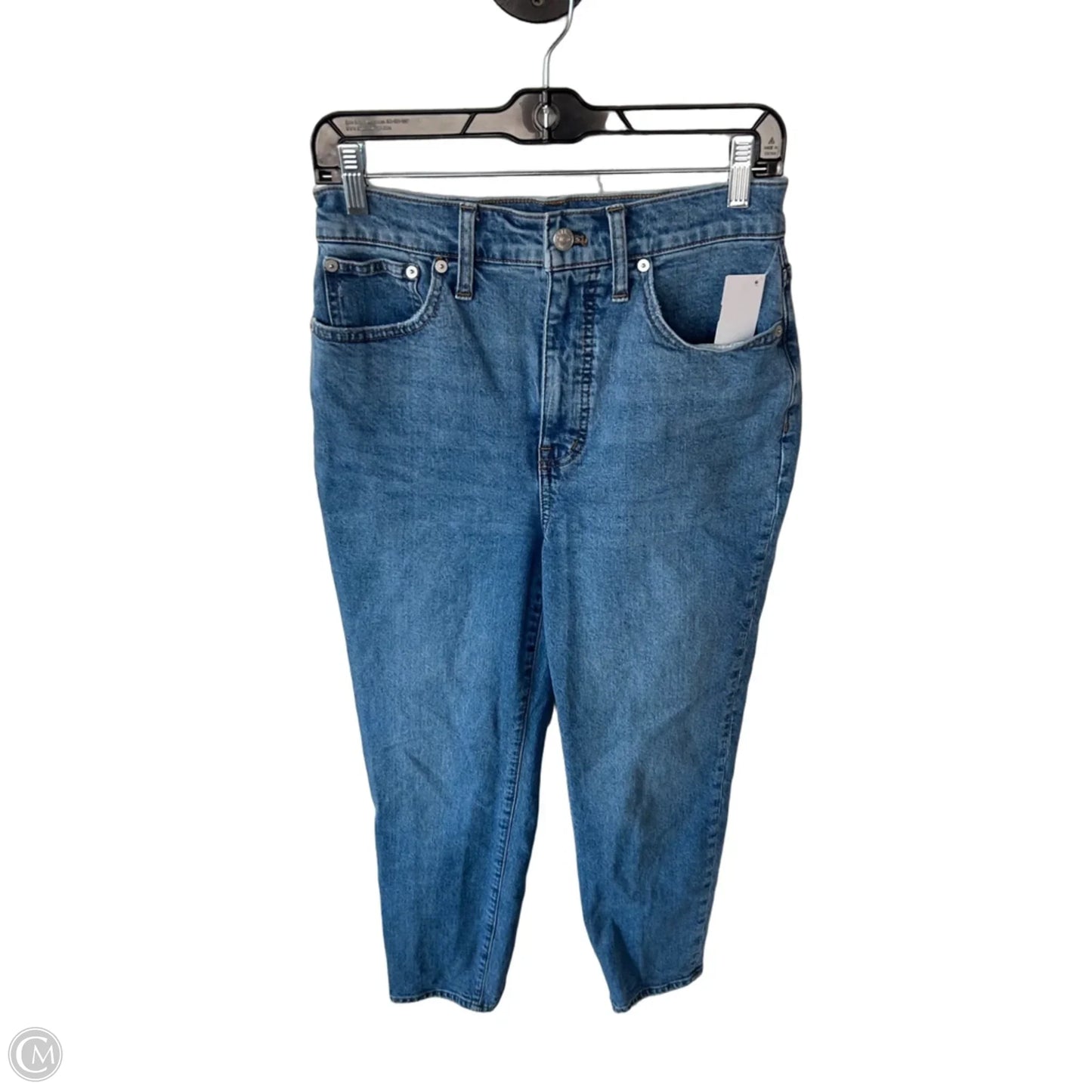 Jeans Straight By Madewell In Blue Denim, Size: 4