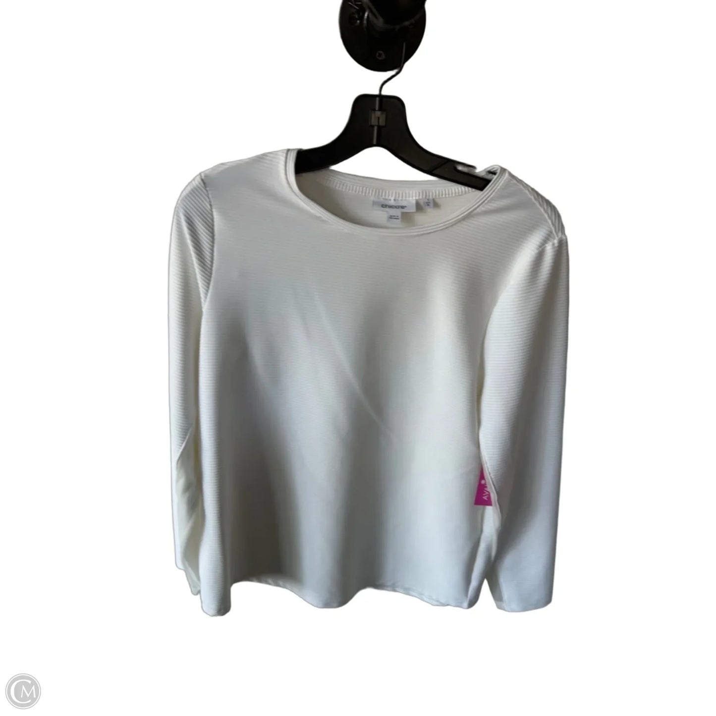 Top Long Sleeve By Chicos In Cream, Size: M