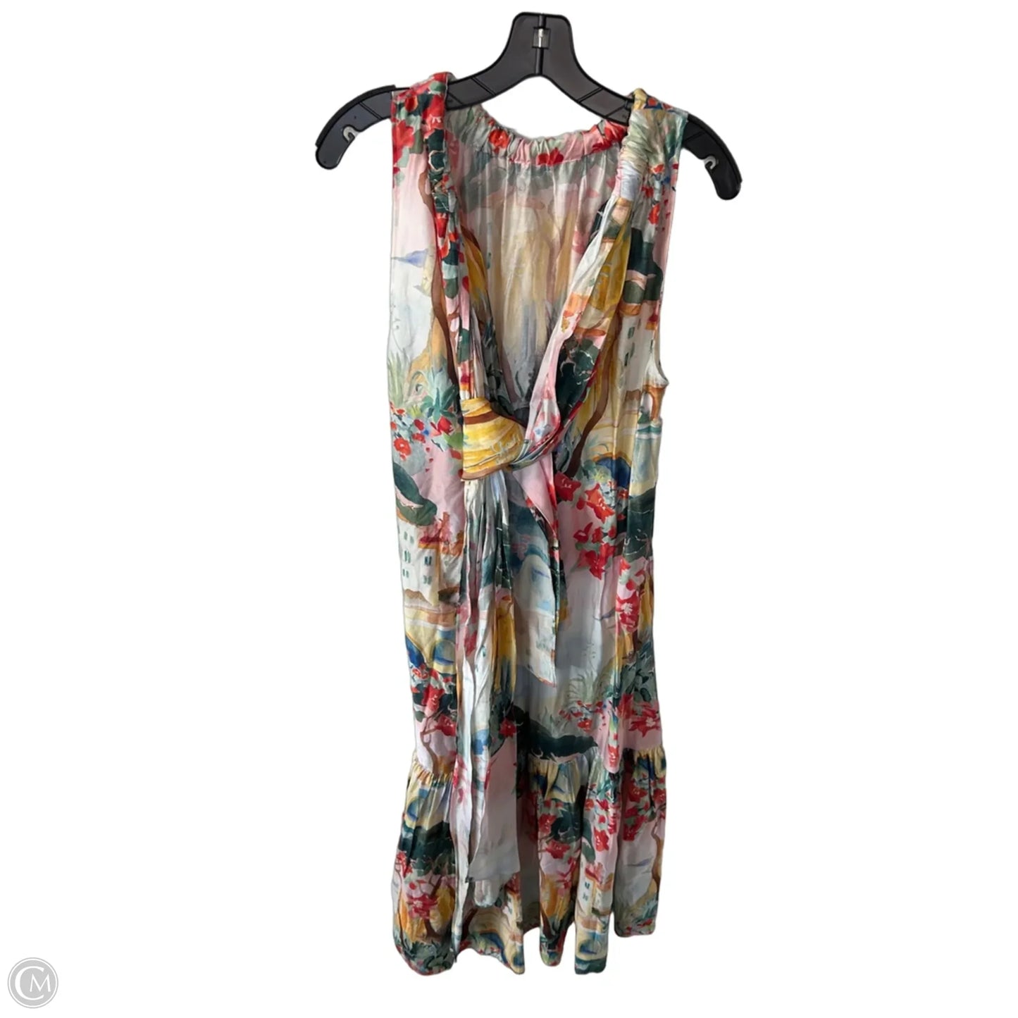 Dress Casual Maxi By H&m In Pink & Yellow, Size: S