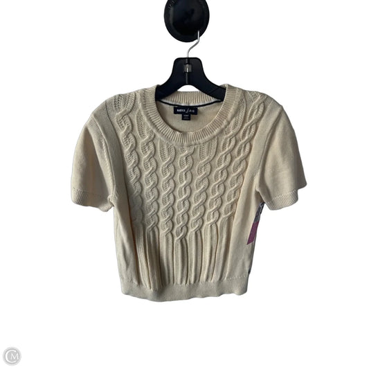 Sweater Short Sleeve By Nautica In Tan, Size: S