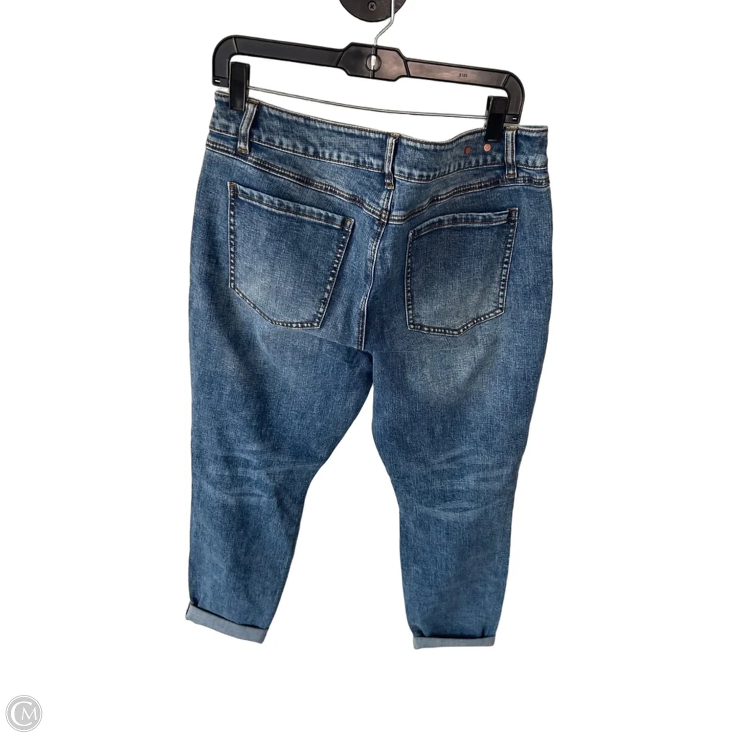 Jeans Skinny By Cabi In Blue Denim, Size: 14