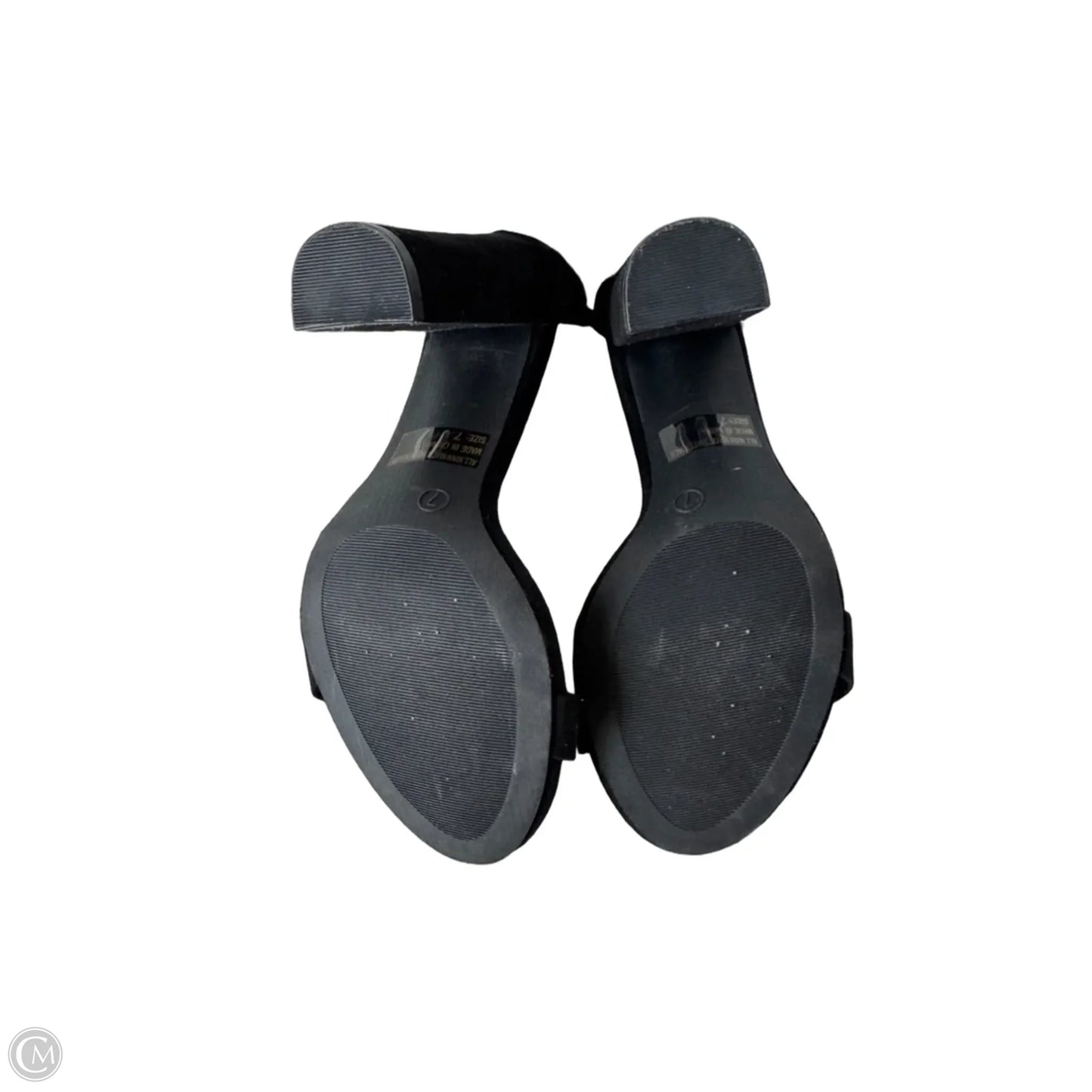 Sandals Heels Block By Wild Diva In Black, Size: 7