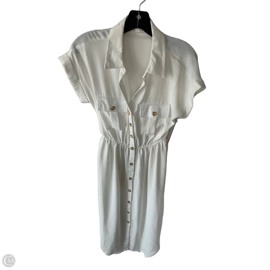 Dress Casual Midi By Blu Pepper In White, Size: S