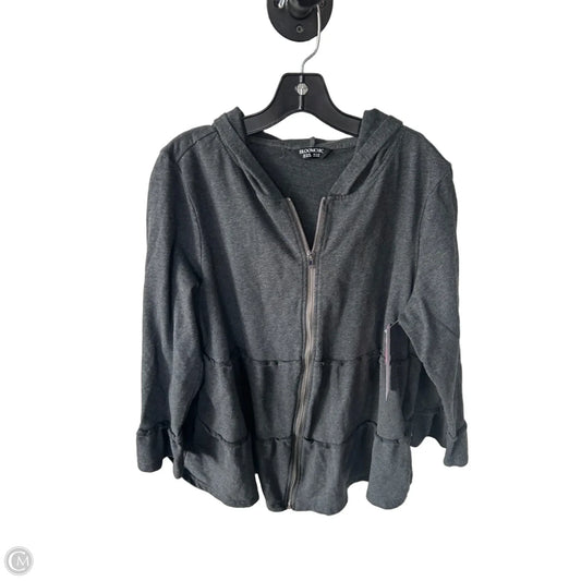 Sweatshirt Hoodie By Bloomchic In Grey, Size: Xl