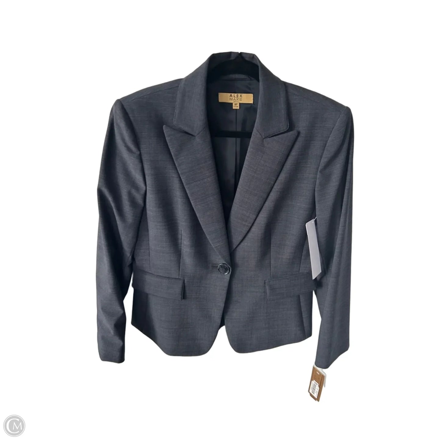 Blazer By Alex Marie In Grey, Size: 8p