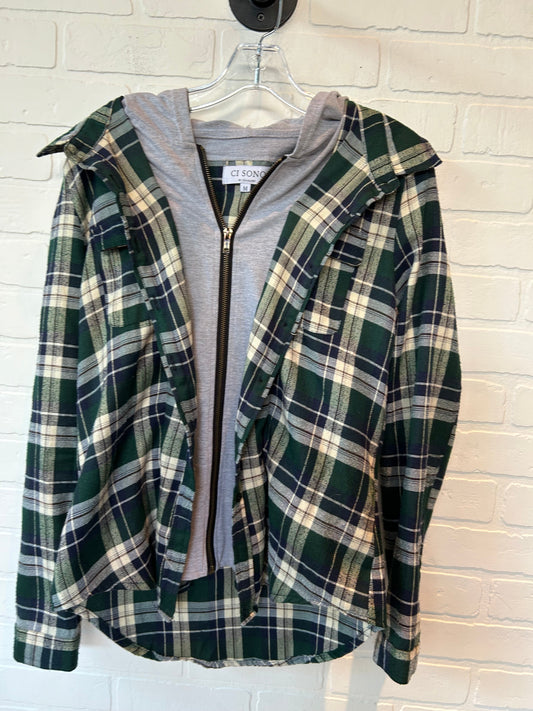 Green & Grey Top Long Sleeve Ci Sono, Size M