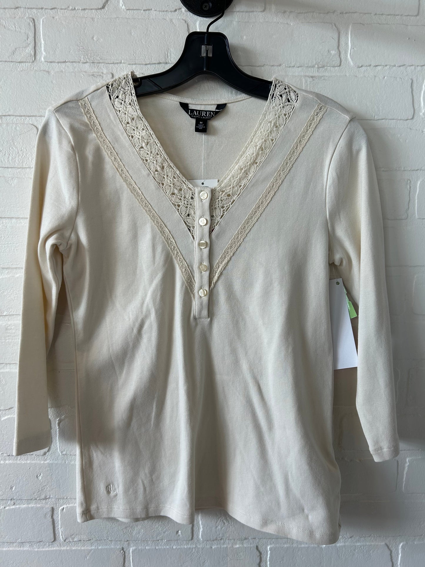 Top Long Sleeve By Lauren By Ralph Lauren  Size: M